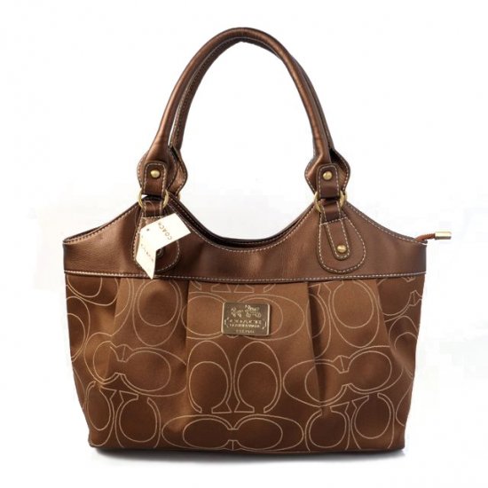Coach Legacy Signature Medium Coffee Satchels BQD Coach Legacy Signature Medium Coffee Satchels BQD